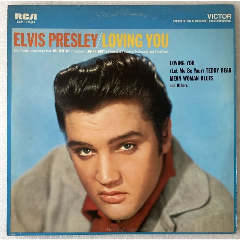 ELVIS PRESLEY Loving You OST RCA Stereo Reissue Vinyl LP LSP-1515 Teddy Bear